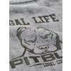Pánské triko LEGAL LIFE Small Pitbull anthrazit (Velikost XL)