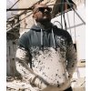 Pánská mikina Yakuza Splash Allover 23013 Whitecap grey (Velikost 4XL)