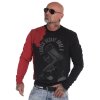 Pánská mikina bez kapuce Yakuza PB 18010 red (Velikost 3XL)