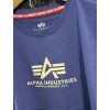 Dámské triko Alpha Industries New Basic Big Logo night purple 196051 (Velikost L)