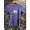 Dámské triko Alpha Industries New Basic Big Logo night purple 196051 (Velikost L)