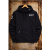 Security Hoodie Black Front No Zip