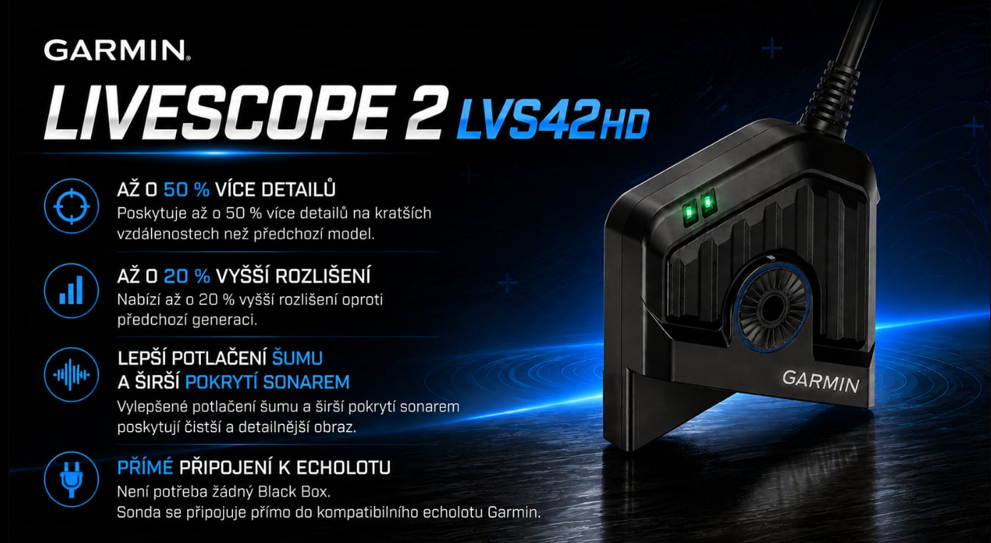 LiveScope™ 2 HD sonarová sonda