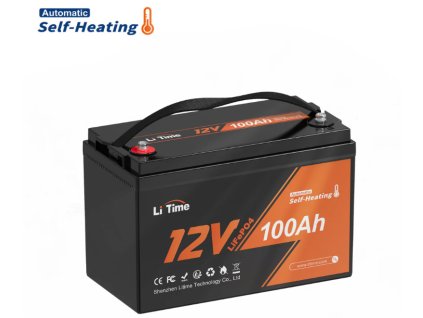 LiTime LiFePO4 baterie 12v 100Ah SAMOOHŘEV