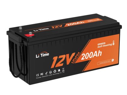 LiTime LiFePO4 baterie 12v 200Ah SAMOOHŘEV
