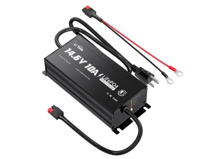 LiTime 14,6V 10A LifePO4 nabíječka VODOTĚSNÁ