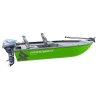 Powerboat 420 Tiller – hliníková rybářská loď zelená