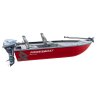 Powerboat 420 Tiller – hliníková rybářská loď červená