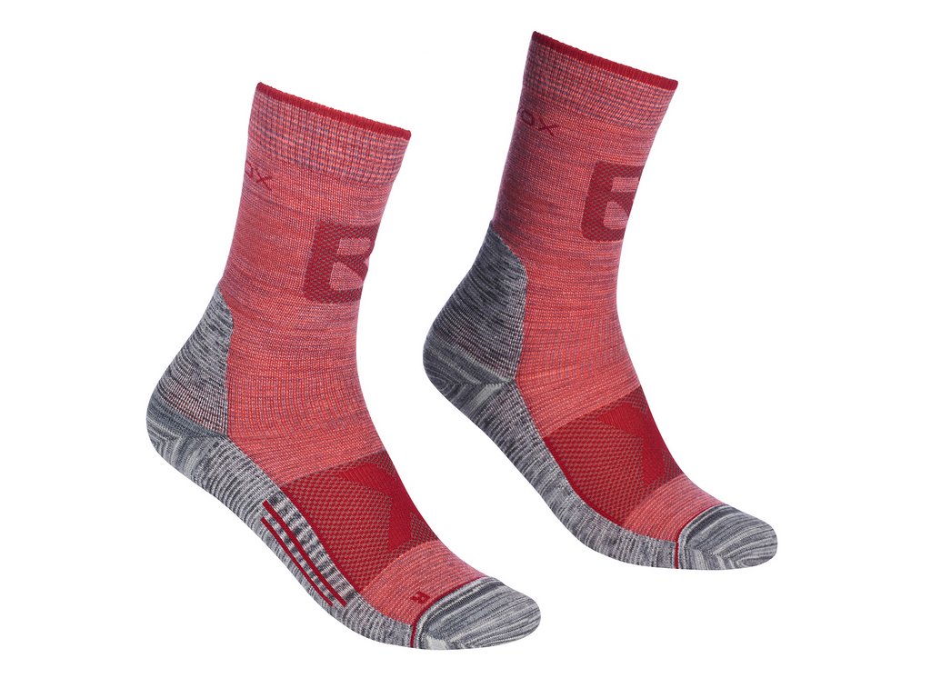 Ortovox Alpinist Pro Compression - dámske vyššie ponožky - blush