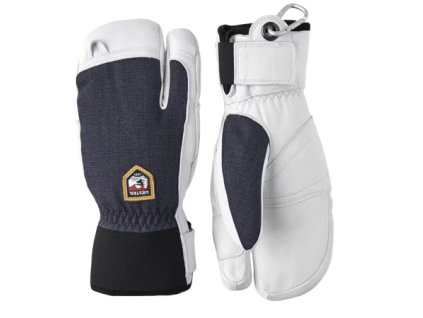 Hestra Army leather patrol 3 finger navy