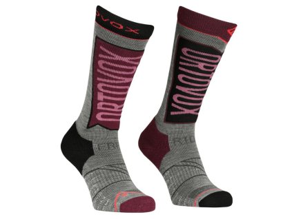 ortovox freeride long socks womens mountain rose