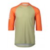 POC MTB Pure 3/4 Jersey, Prehnite Green / Zink Orange