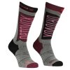 ortovox freeride long socks womens mountain rose