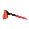 100% S3 Elly - Gloss Black/Matte Red - Hiper Red Mirror Lens