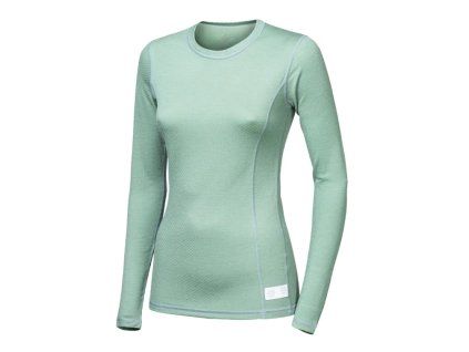 SENSOR Triko Merino DF dámské dl.rukáv - Basil Green