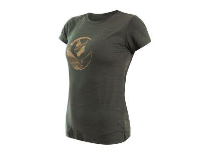 SENSOR Triko MERINO AIR FOX - Olive Green