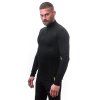 SENSOR Triko Merino DF pánské dl.rukáv zip - Černá