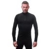 SENSOR Triko Merino DF pánské dl.rukáv zip - Černá