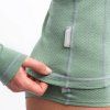 SENSOR Triko Merino DF dámské dl.rukáv - Basil Green