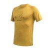 SENSOR Triko MERINO AIR Say Yes - Mustard