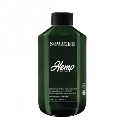 Konopný hydratační kondicionér pro suché a lámavé vlasy - HEMP 100% vegan - CONDITIONER 1000 ml