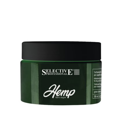 Konopná intenzivní hydratační maska pro suché a lámavé vlasy - HEMP 100% vegan - MASK 500 ml