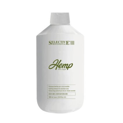 Zklidňující konopný šampon pro citlivou pokožku hlavy - HEMP 100% vegan - SHAMPOO LENITIVE 1000 ml