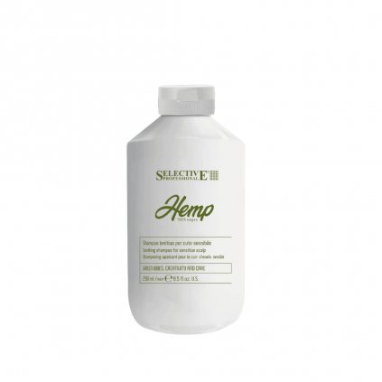 Zklidňující konopný šampon pro citlivou pokožku hlavy -  HEMP 100% vegan - SHAMPOO LENITIVE 250 ml
