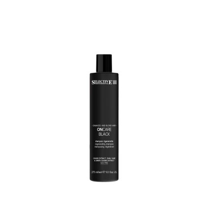REGENERATING SHAMPOO 275 ml - Regenerační šampon s kaviárem pro poškozené, tmavé i blond vlasy - ONCARE BLACK