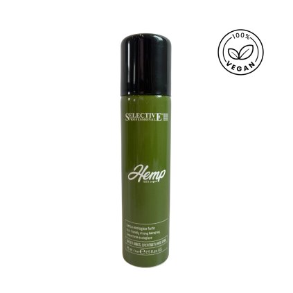 Eco-friendly strong hairspray 75 ml bez freonu - HEMP - SELECTIVE PROFESSIONAL