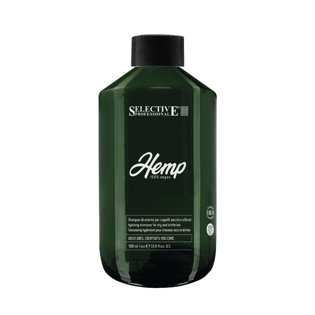 HYDRATING SHAMPOO 1000 ml - HEMP - SELECTIVE PROFESSIONAL