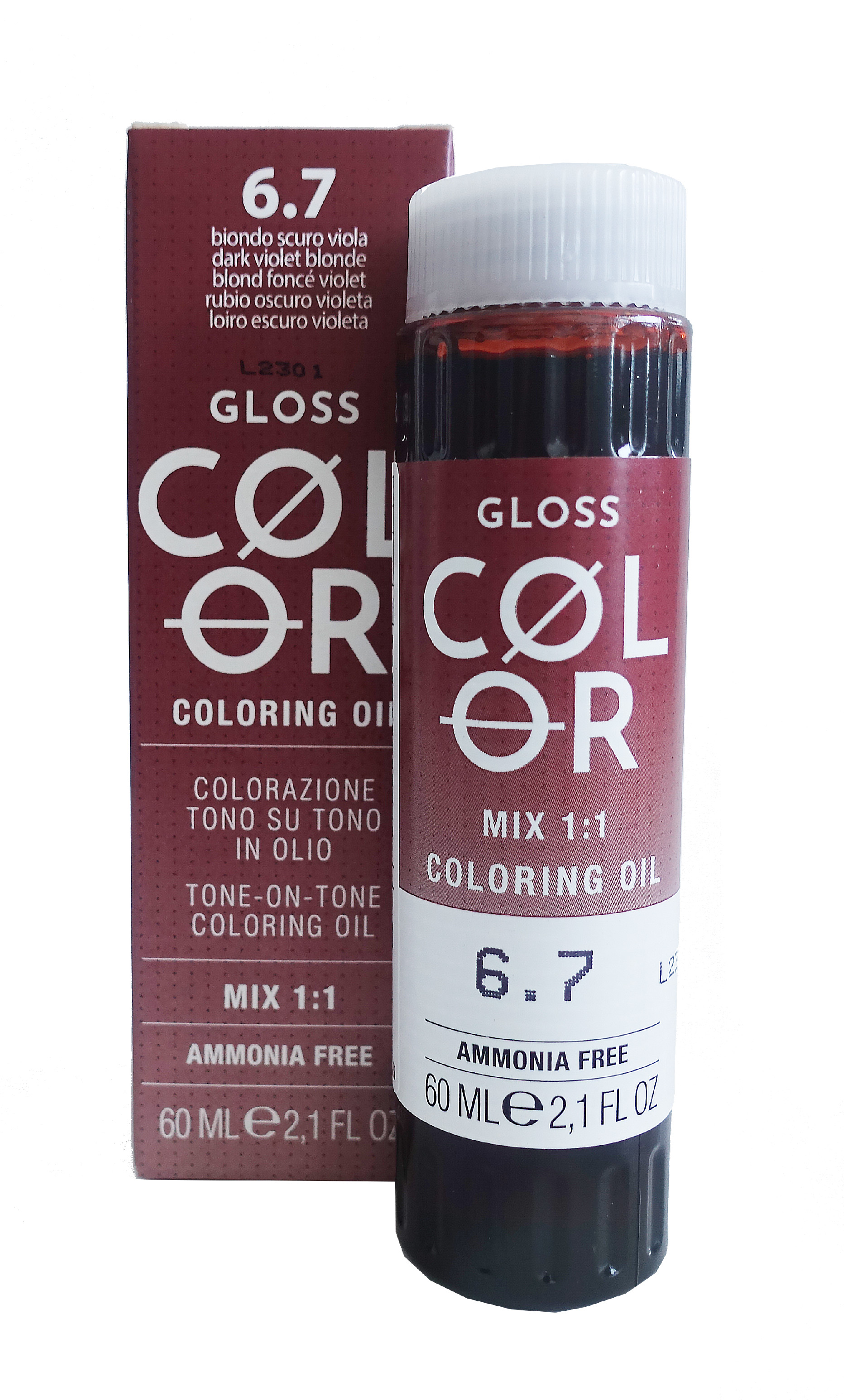 Bheysé Professional GLOSS COLOR 60 ml - BHEYSÉ Odstíny GLOSS COLOR: GLOSS COLOR 6.7 60ml