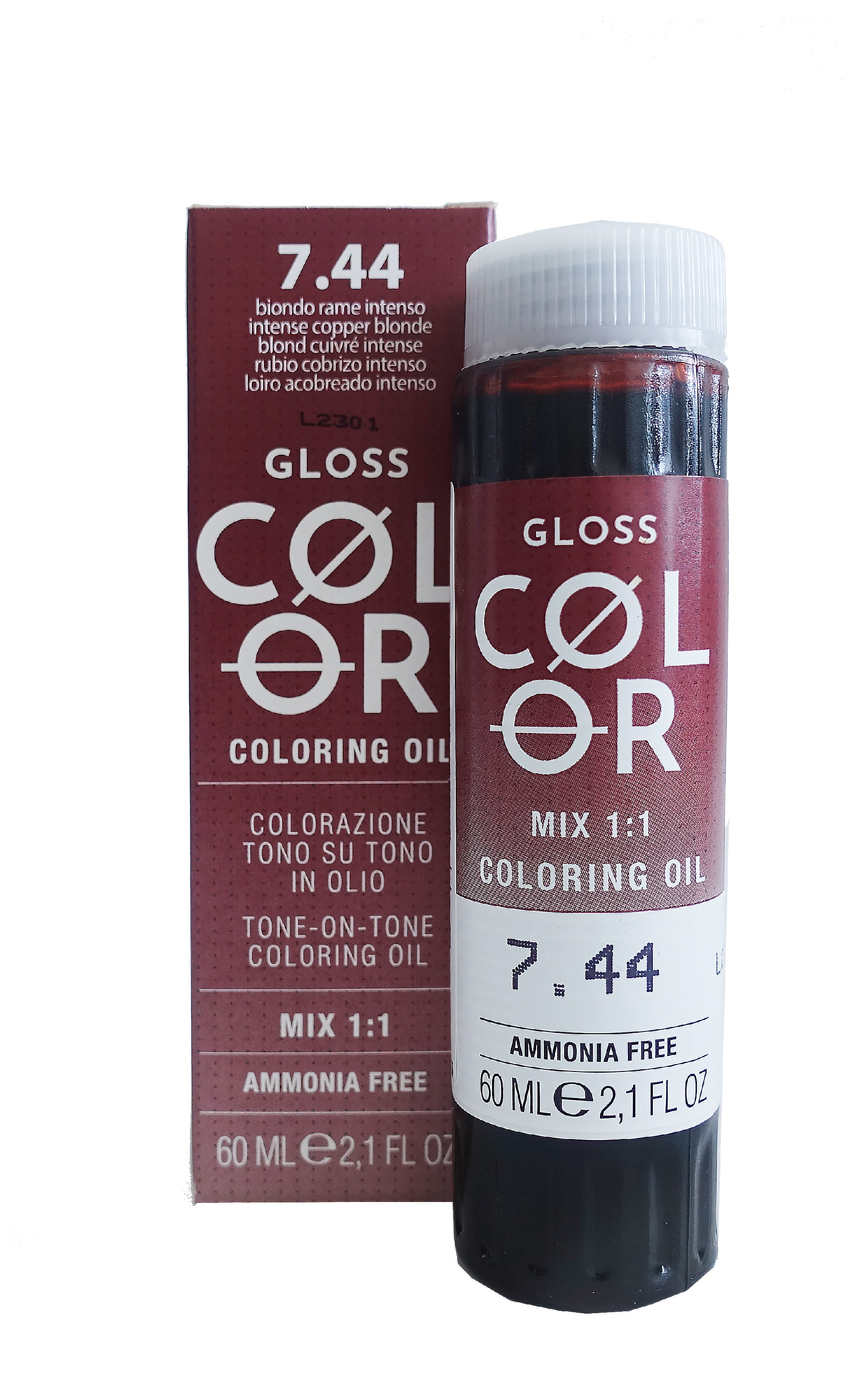 Bheysé Professional GLOSS COLOR 60 ml - BHEYSÉ Odstíny GLOSS COLOR: GLOSS COLOR 7.44 60ml