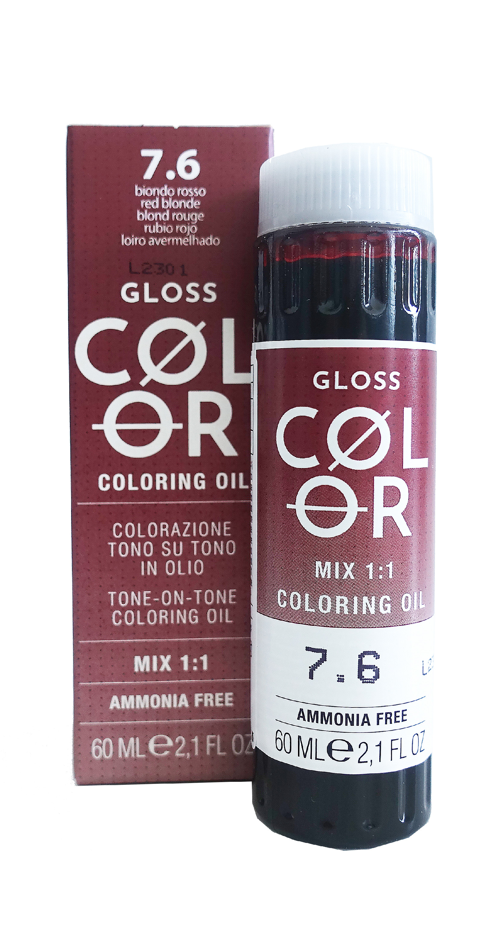 Bheysé Professional GLOSS COLOR 60 ml - BHEYSÉ Odstíny GLOSS COLOR: GLOSS COLOR 7.6 60ml
