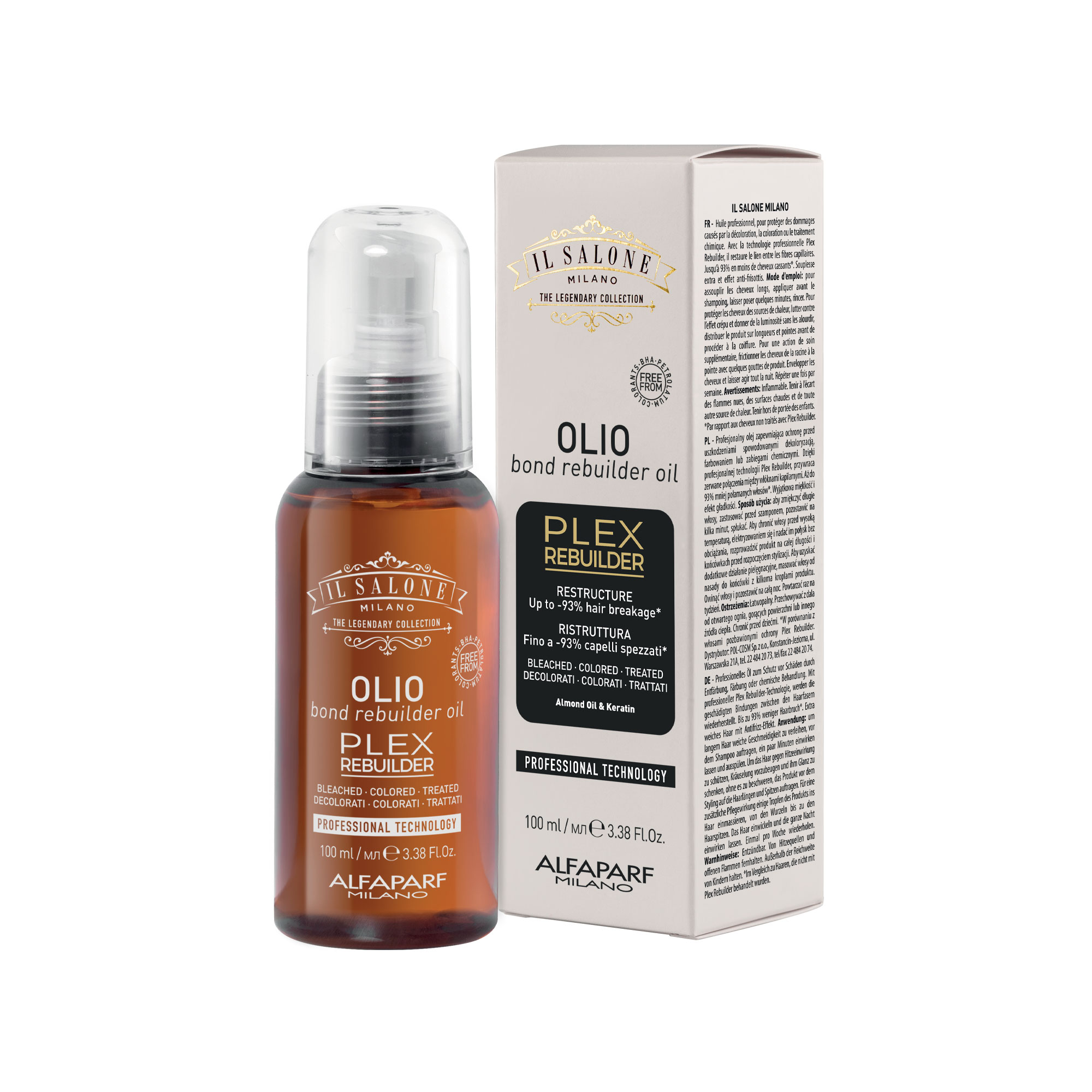 Il Salone Milano Alfaparf BOND REBUILDER OIL 100 ml - PLEX - ALFAPARF IL SALONE MILANO