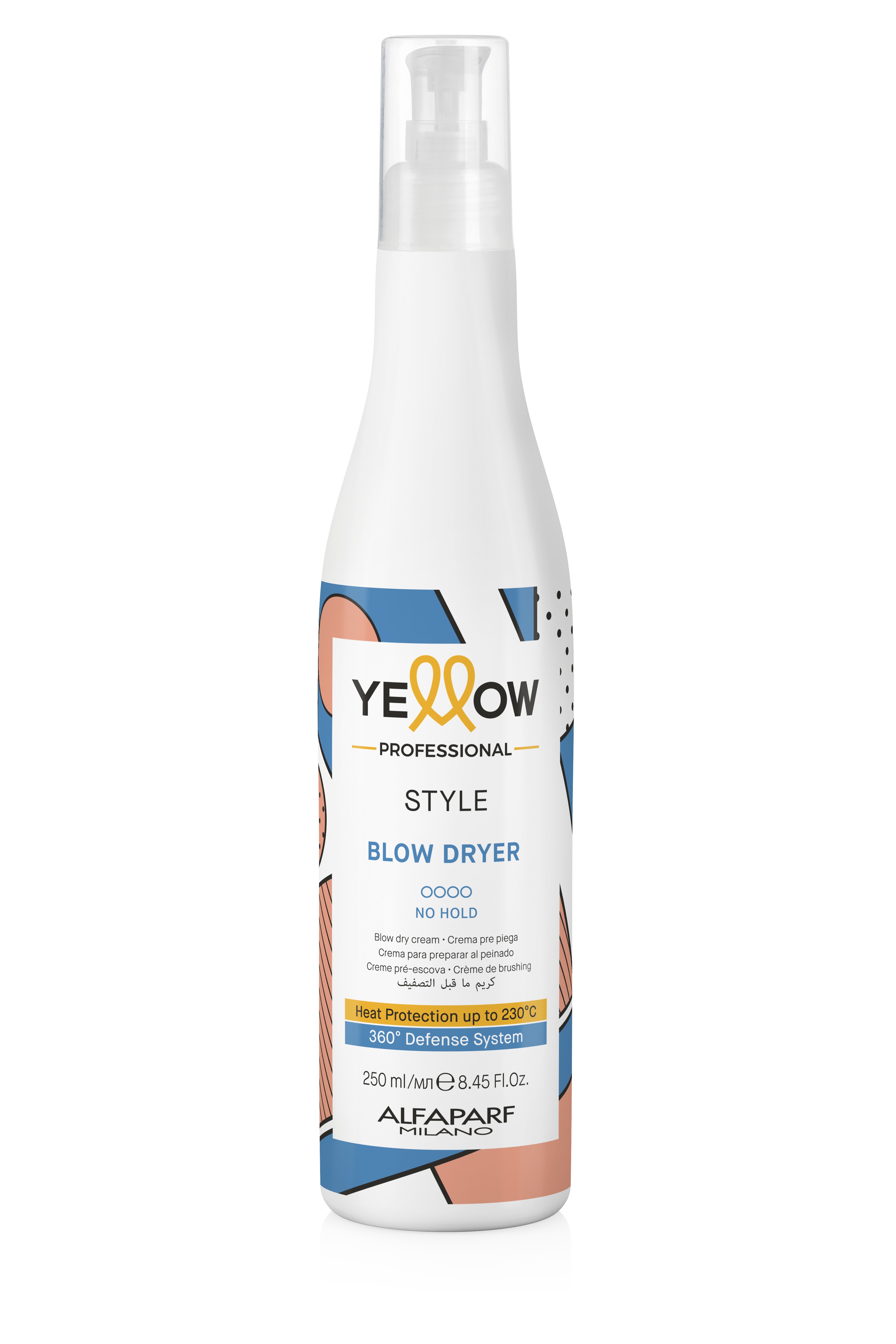 Yellow Professional Alfaparf BLOW DRYER 250 ml - STYLE - YELLOW PROFESSIONAL
