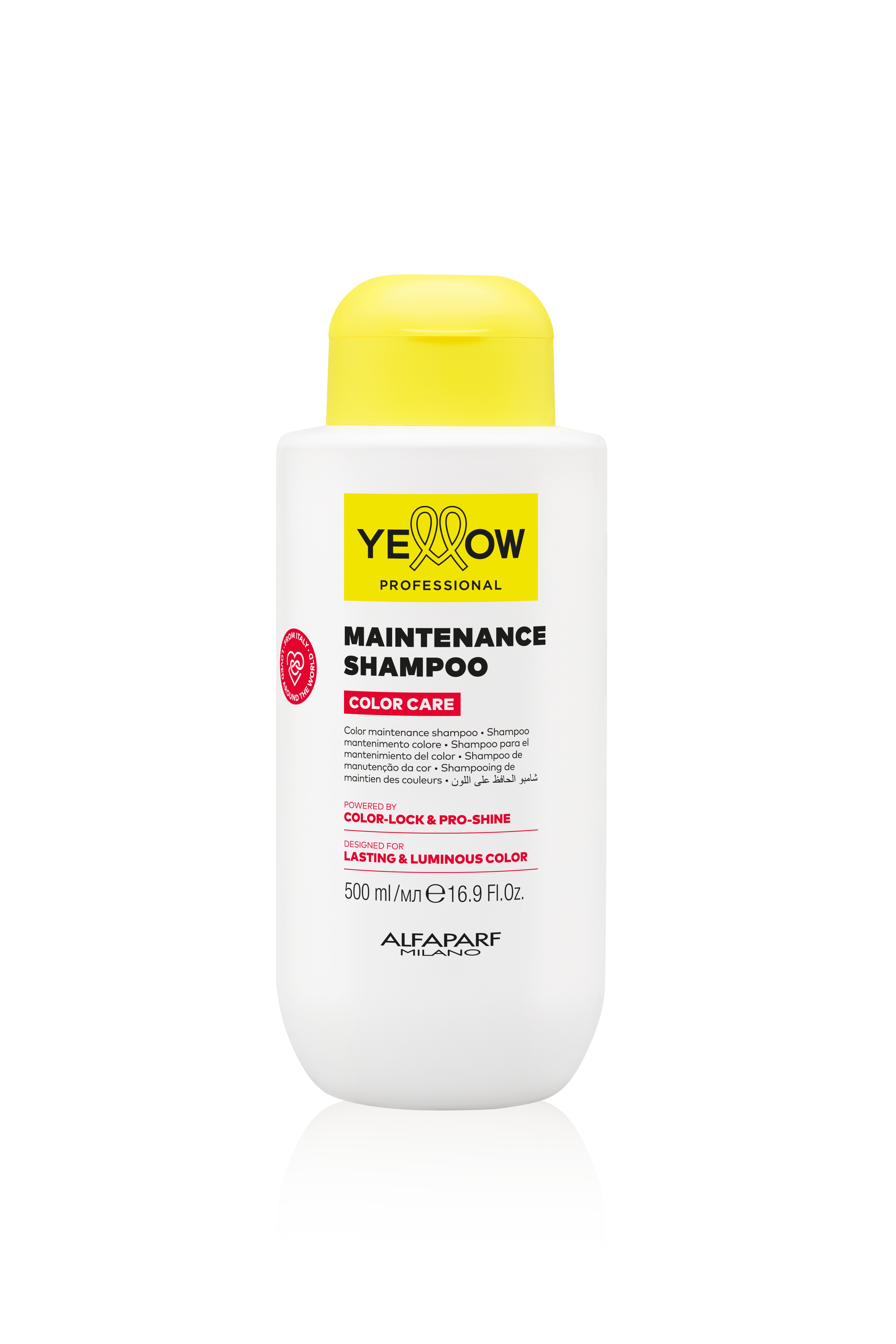 Yellow Professional Alfaparf MAINTENANCE SHAMPOO 500 ml - COLOR CARE - YELLOW PROFESSIONAL