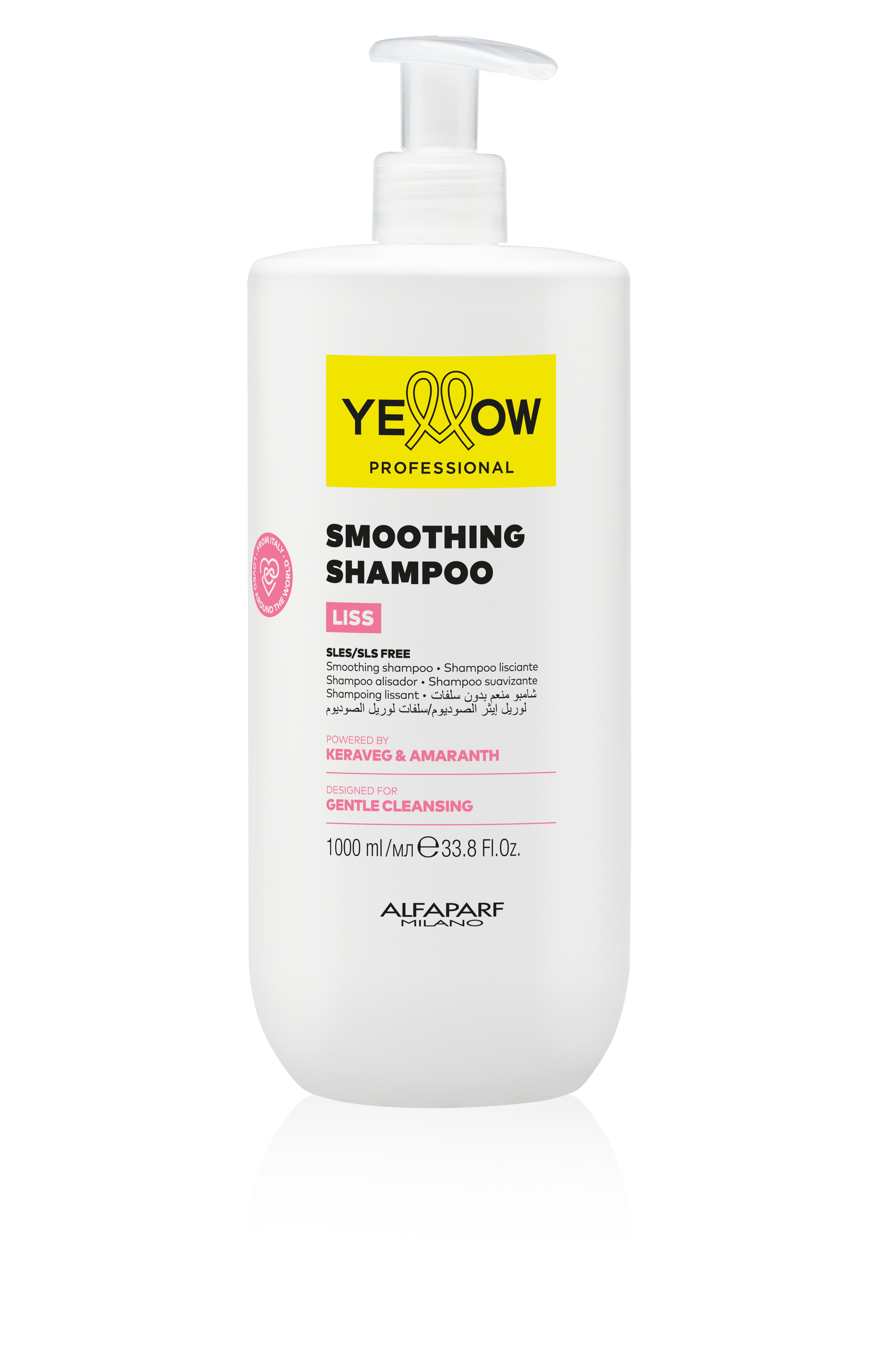 Yellow Professional Alfaparf SMOOTHING SHAMPOO 1000 ml - LISS - YELLOW PROFESSIONAL
