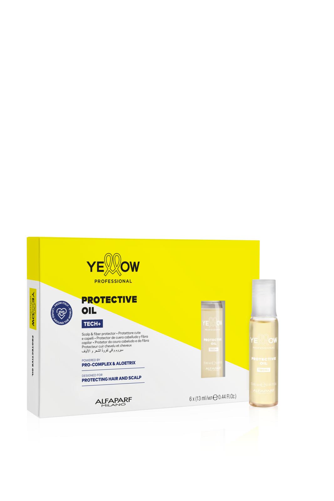 Yellow Professional Alfaparf PROTECTIVE OIL 6x13 ml - Ochranný olej/Aditivum - TECH+ YELLOW PROFESSIONAL TECH+
