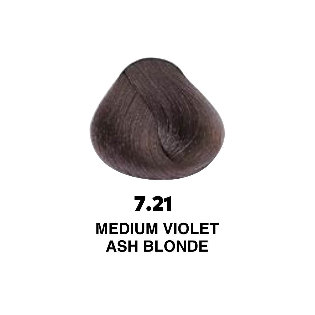 Yellow Professional Alfaparf COLOR 100 ml - YELLOW PROFESSIONAL Odstín: 7.21 MEDIUM VIOLET ASH BLONDE