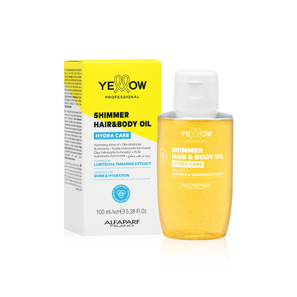 Yellow Professional Alfaparf SHIMMER HAIR & BODY OIL 100 ml - HYDRA CARE - YELLOW PROFESSIONAL