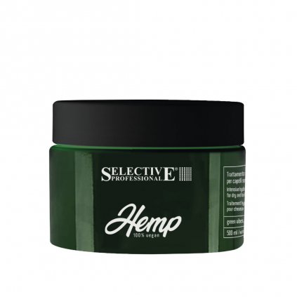 Intenzivní hydratační maska pro suché a lámavé vlasy - HEMP 100% vegan - MASK 500 ml