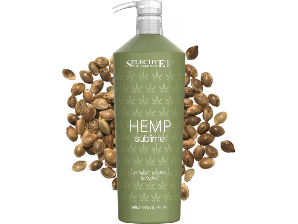 Selective Professional Hydratační šampon pro suché a lámavé vlasy - HEMP SUBLIME - ULTIMATE LUXURY SHAMPOO 1000 ml
