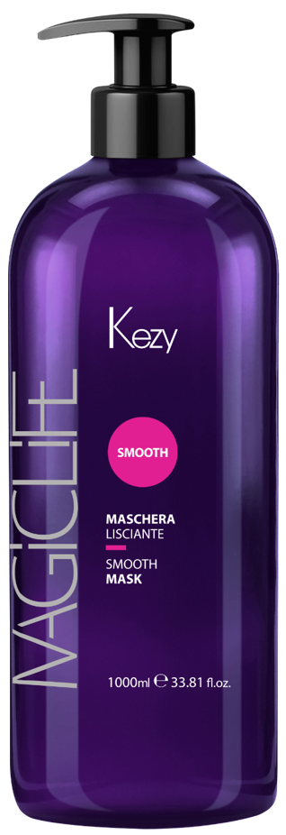 Uhlazující maska pro krepaté nebo nepoddajné vlasy - KEZY - SMOOTH MASK 1000 ml