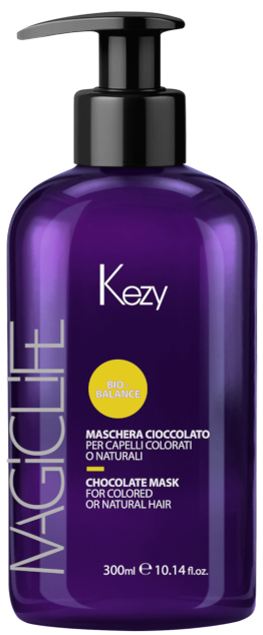 Čokoládová maska určená pro hnědé vlasy - KEZY - CHOCOLATE MASK 300 ml