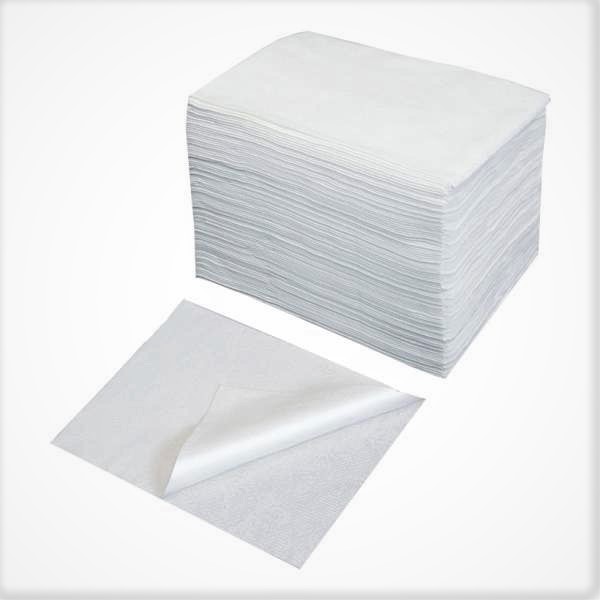 Jednorázové papírové ručníky 40x77cm - bílé