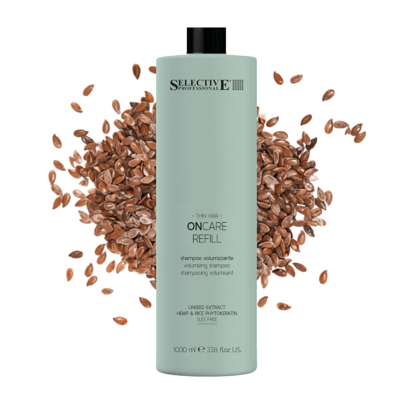Selective Professional Šampon pro jemné nebo prořídlé vlasy, výplň a objem - ONCARE REFILL - SHAMPOO 1000 ml