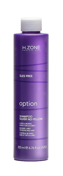 Šampon anti-yellow s fialovými pigmenty - HZONE - SHAMPOO SILVER NO YELLOW 200 ml