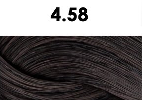 Oxidační krémová barva na vlasy s arganovým olejem a keratinem - BHEYSÉ - HAIR COLOR 100 ml Odstín: 4.58 CHOCOLATE BROWN