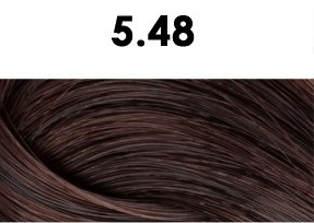 Oxidační krémová barva na vlasy s arganovým olejem a keratinem - BHEYSÉ - HAIR COLOR 100 ml Odstín: 5.48 LIGHT TOBACCO BROWN